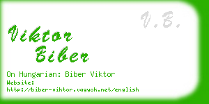 viktor biber business card